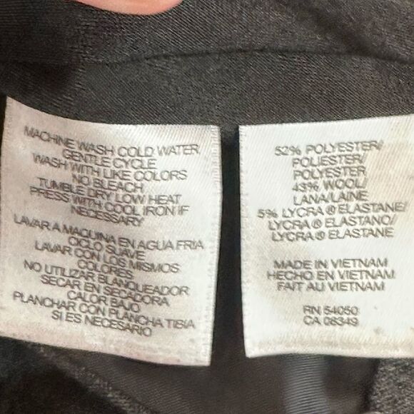 Jones NY Platinum Collection Easy Care Dress - Suit Pants Gray Size 16 - Picture 8 of 11